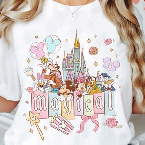 My First Disney Trip 2025 Matching Shirt Disney Castle Mickey And Friends Magical Pastel Tshirt Disneyland Family Holiday Vacation 2025 Trip