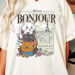 Comfort Colors The Aristocats Shirt, Disney Matching Tee Shirt, Disneyland Shirt, Marie Aristocat Shirt, Disney World Shirt, Cat Lover Shirt