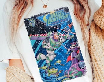 Vintage Buzz Lightjahre Shirt, Toy Story Geburtstag Shirt, Pixar Shirt, Disney Comfort Farben Shirt, Disney Freunde Shirt, Story Freunde Shirt