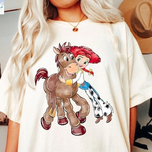 Comfort Colors Vintage Disney Toy Story Jessie Bullseye Shirt, Disney Family Shirts, Toy Story Jessie and Bullseye Shirt, Disneyworld Shirts