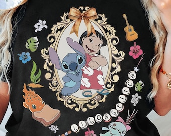 Vintage Disney shirt Lilo & Stitch 2026, Disney Ohana Family Means T-shirt, Disneyland familievakantie vakantie 2026 reis