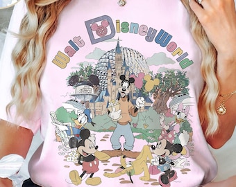 Vintage Walt Disneyworld Shirt, Mickey And Friends T-shirt, Disneyland Family Holiday Vacation 2026 Trip, The Magic Kingdom