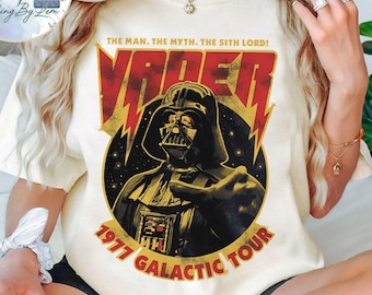 Retro Darth Vader Shirt, Man Myth Sith Lord 1977 Galactic Tour Tshirt, May The Force Be With You, Star Wars Day 2026, Galaxy's Edge Trip