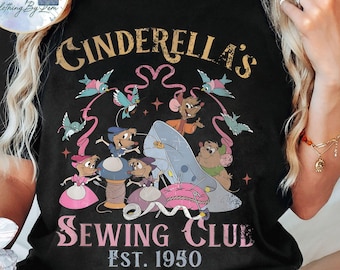 Vintage Disney Cinderella Est 1950 Shirt, Cinderella And Co Sewing Club T-shirt, Disneyland Family Holiday Vacation 2026, Birthday Girl Trip