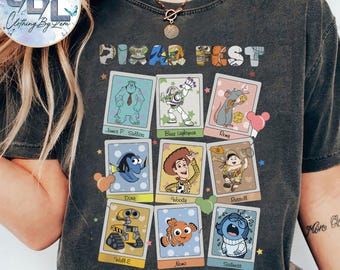 Vintage Disney Pixar Fest All Characters Shirt, Disneyland Pixar Fest 2026 T-shirt, Disneyland Family Holiday Vacation 2026 Trip