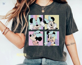 Retro Minnie Mouse-shirt, vintage Disney-shirt, comfort kleuren shirt, Disney damesshirt, Disney Girl Trip-shirt, Mouse Trip-shirt