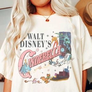 Vintage Cinderella Shirt, Walt Disney Princess Shirt, Walt Disney Cinderella, Disney Comfort Colors Shirt, Disney Cinderella Princess Shirt