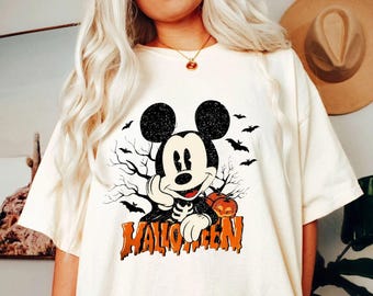Micky Halloween Shirt, Disney Micky Skelett Shirt, Disney Vampir Shirt, Disney Halloween T-Shirt, Disney Halloween Micky Maus Shirt