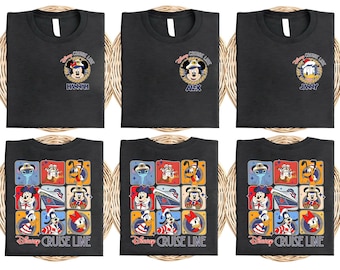 2 -seitiges Disney Sommer Cruise Trip 2026 Shirt, personalisierte Micky und Freunde Disney Cruise T-Shirt, Disney Trip Shirt, beste Kreuzfahrt aller Zeiten