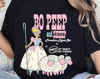 Camiseta vintage de Toy Story de Disney Pixar, camiseta con anuncio de Bo Peep y la oveja, camiseta de viaje familiar a Disney 2026, vacaciones en Magic Kingdom
