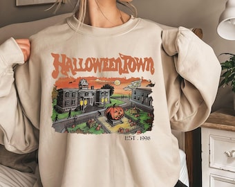 Halloweentown est. 1998 tröja, Halloweentown universitet, retro Halloweentown tröja, vintage Halloween tröja, hösttröja