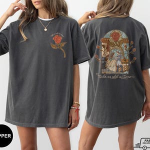 Retro Tale as Old as Time Princess Comfort Colors Shirt, Beauty and the Beast Tshirt, Belle Beauty Princess Tees, Disney Girl Trip 2025