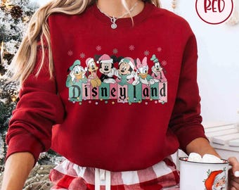 Disneyland Christmas Sweatshirts, Disney Matching Christmas Shirt, Disney Christmas Family Shirts, Mickey Minnie And Friends Christmas Shirt