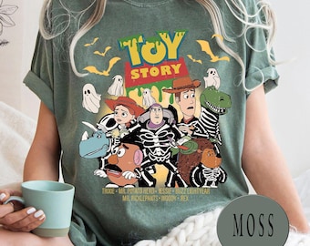 Disney Toy Story Skeleton Halloween Shirt, Buzz Lightyear Woody Toy Story Halloween Shirt, Toy Story Shirt, Disney Halloween Shirt