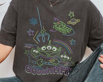 Camiseta retro de Disney Pixar Alien Pizza Planet, camiseta de Disney Toy Story Pizza Planet, camiseta de Disney Pizza Planet, camiseta de amante de la pizza, viaje a Disney