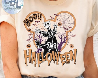 Custom Disney Halloween All Characters Shirt | Mickey And Friends Halloween Tshirt | Trick or Treat | Mickey's Not So Scary Halloween Party