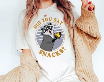 Shirt Did You Say Snacks, cadeau Magic Kingdom Trip, Disney World, T-shirts familie bijpassende outfits Disneyland, T-shirt Disney Pocahontas