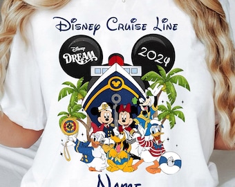 Personalized Mickey And Friends Disney Cruise 2026 Shirt, Disney Wonder Magic Dream Tshirt, Disney Cruise Line Family Matching Vacation