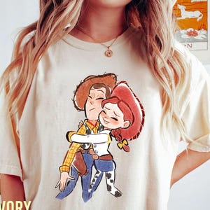 Vintage Toy Story Woody and Jessie Comfort Colors Shirt, Disneyland Shirts, Disney Family, Disney Toy Story, Disney Shirt, Disney Pixar