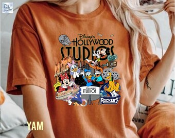 Vintage Disney Hollywood Studios 2026 Comfort Colors Shirt, Mickey and Friends Shirt, Disney Family Vacation 2026 Shirt, Disney Family Shirt
