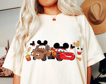 Camiseta McQueen e Mate, Camiseta para presente, Camiseta de amigo Carros, Camiseta de casal Carros, Camiseta combinando Disney, Camiseta Carros Disney, Viagem em família Disney