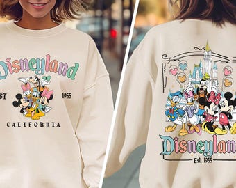 Vintage Disneyland Est. 1955 Shirt, Mickey And Friends Birthday Matching Tshirt, Disney Family Trip 2026 Tee, Magic Kingdom Vacation