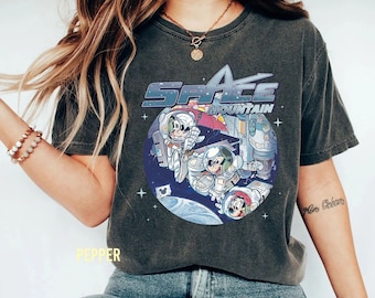 Mickey Space Mountain Vintage Comfort Colot Shirt, Space Mountain, Walt Disney Tee, Space Mountain Retro, Vintage Tomorrowland