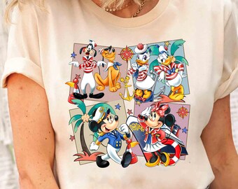 Mickey & Friends Beste Kreuzfahrt aller Zeiten Shirt, Disney Familie Cruise Trip Tshirt, Disneyland Cruise Group Familie Passende Shirts, Magic Kingdom