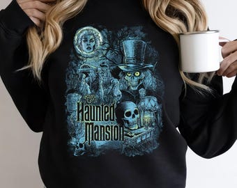 Disney The Haunted Mansion Comfort Color Shirt, Retro Mickey And Friends Haunted Mansion Shirt, Disney Halloween Shirt, Haunted Mansion Tee