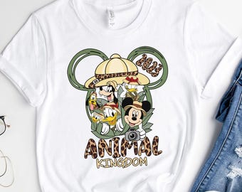 Disney Animal Kingdom Safari Shirt, Mickey and friend shirt, Disney Wild zoo Tee, Mickey Safari Shirt, Animal Kingdom Family Matching Shirts