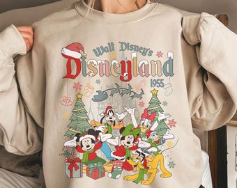 Disneyland Christmas Comfort Colors, Disney Matching Christmas Sweatshirt, Mickey Minnie, Disney Christmas Shirt, Friends Christmas Shirt