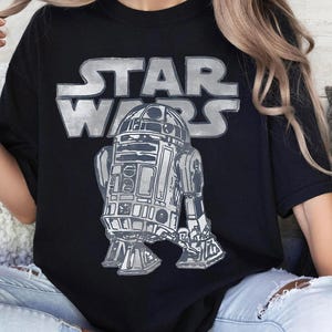 Vintage 90S Disney Star Wars Shirt, R2-D2 Vintage Style Graphic Tshirt, May The 4th Be With You 2025, Galaxy&#39;s Edge Trip Tee, Magic Kingdom