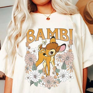 Comfort Colors Bambi Shirt, Disneyland Trip Shirt, Bambi Birthday Gift, Epcot Flower Shirt, Disney Bambi Deer Shirt, Disney Flower Shirt