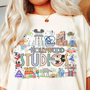 Vintage Disney Hollywood Studios Comfort Colors Shirt, Disney Family Shirts, Disney Trip Shirt, Hollywood Studios Shirt, Disneyworld Shirts