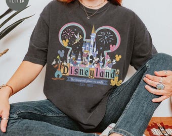 Retro Disneyland Est 1955 California Shirt, Vintage Disneyland Shirt, Happiest Place On Earth Shirt, Disney Family Trip , Disney 2026 Shirt