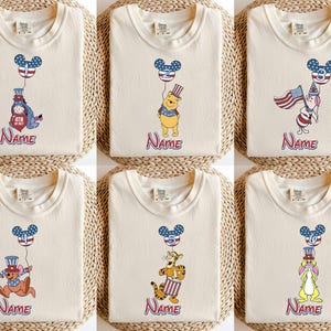 Custom Kid Name Age Winnie The Pooh Shirt, Disney Pooh Tigger Piglet Eeyore Roo T-shirt, Personalized Birthday Gift, Birthday Matching Trip