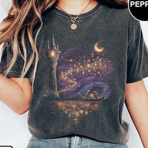 Vintage Disney Tangled Rapunzel Comfort Color Shirt, Princess Rapunzel T-shirt, Disney Princess Family Trip 2026 Tee, Disney Lanterns Shirt