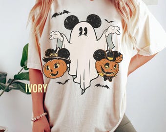 Komfort Farben Mickey Disney Halloween Shirt, Disney Halloween Shirt, Mickey Ghost Shirt, Mickey's Not So Scary Shirt, Disney Pumpkin Shirt