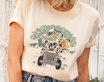 Maglietta Disney Safari, Maglietta Mickey And Friends Animal Kingdom, Maglietta Disney Animal Kingdom, Maglietta Disney Let's Get Wild, Maglietta Disneyworld