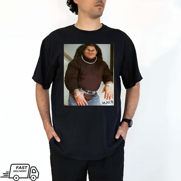 Magical Mouse Adult Shirt, Maui Black Turtle Neck and Fanny Pack, Moana Funny Shirt, Disney Princess, Gift For Him, Disney Family Trip