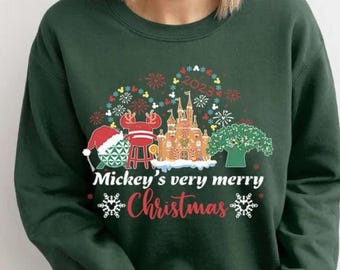 Mickey Very Merry Christmas Party Shirt, Mickey Mouse Tee, Disney Family Matching sweatshirt, Disney Christmas Party shirt, Holiday Shirt