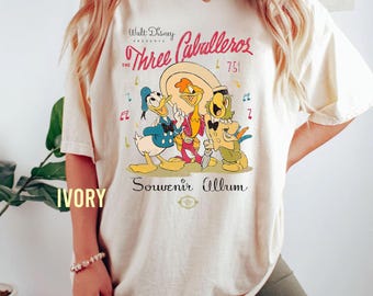 Disney The Three Caballeros Classic Retro T-Shirt, Magic Kingdom Shirt, Disneyland Trip Tee, Disney Shirt, Vintage Disney Shirt