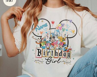 Maglietta retrò per compleanno Disney, maglietta per il miglior compleanno di sempre, maglietta per compleanno Disneyland, maglietta Disney per bambine, maglietta per vacanze di compleanno magiche per bambini piccoli