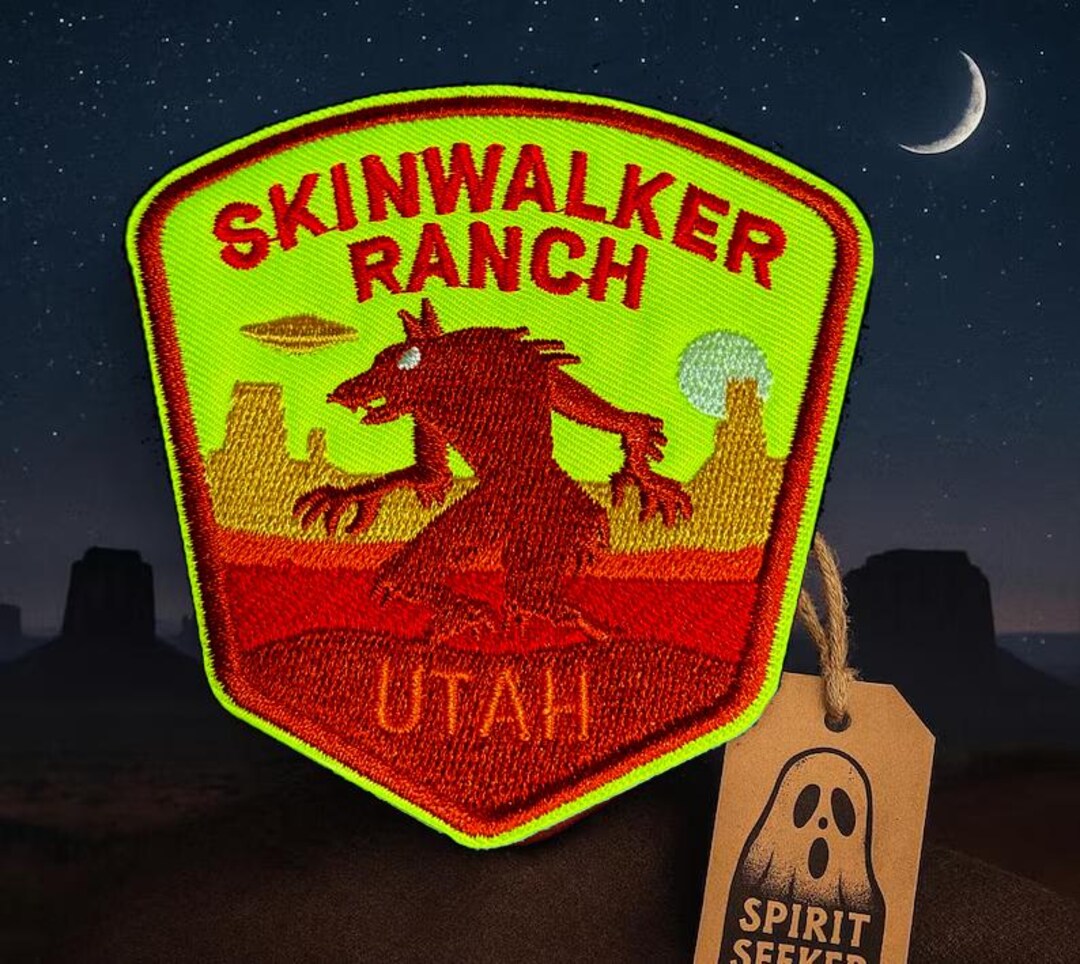 Skinwalker Embroidered Patch: Paranormal UFO Cryptid Badge - Etsy