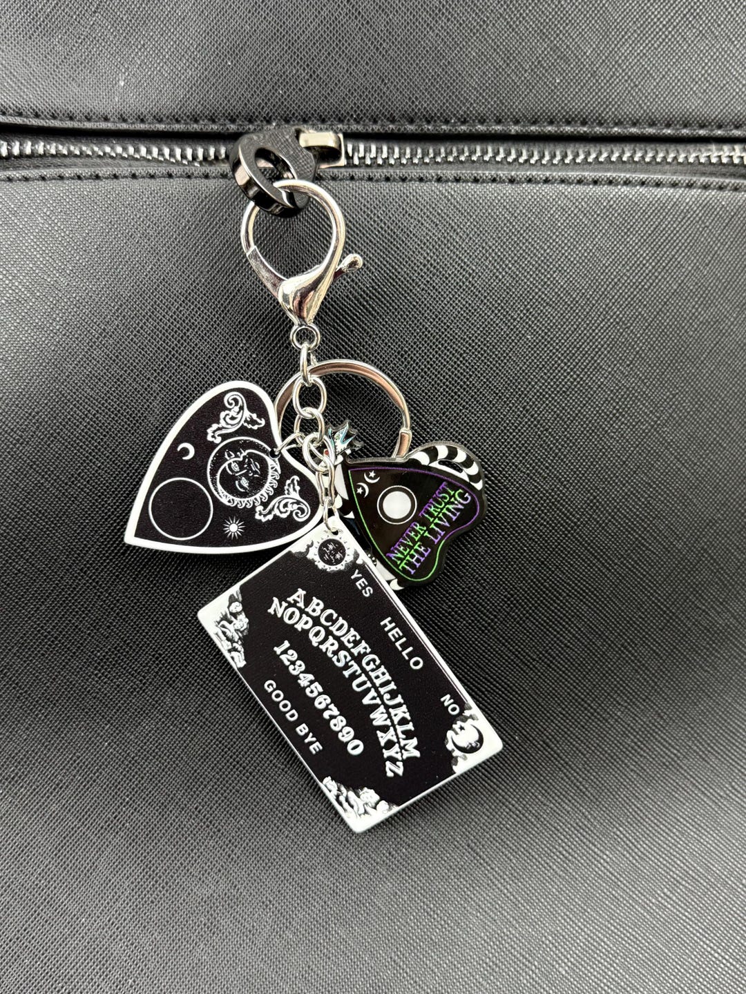 Keychain Spirit Box Spirit Board Planchette Charm | Occult Key Ring | Witchcraft Gothic ...