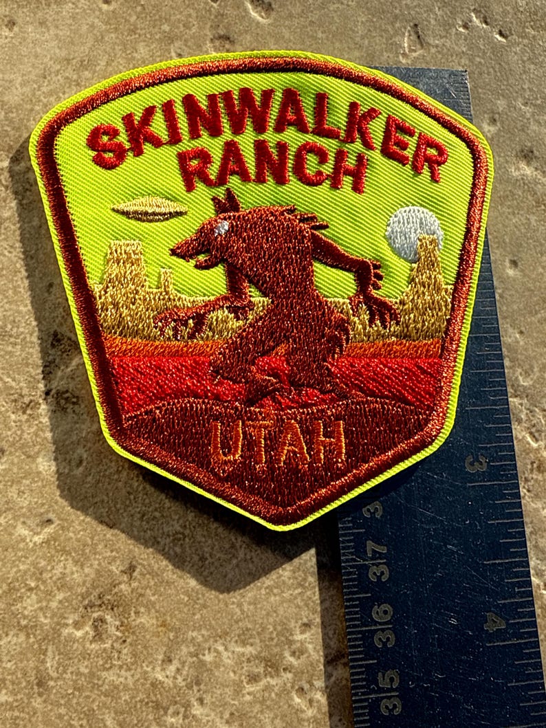 Skinwalker Embroidered Patch: Paranormal UFO Cryptid Badge - Etsy