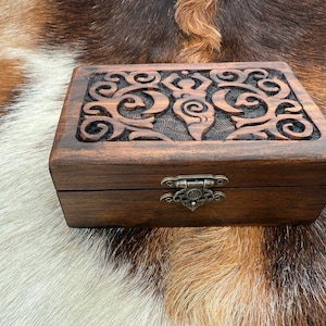 Wooden Goddess Box Handcrafted Carved: Altar, Jewelry Storage