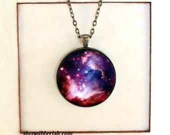 Science Solar System Nebula Necklace - Universe Outer Space