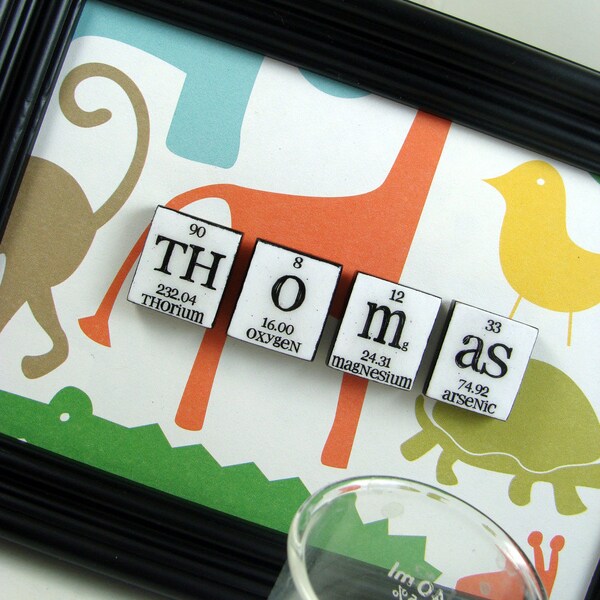 Chemistry PErSONAl -ized Name Signs - 4 Tiles