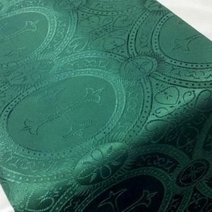 Green CHRISTIAN ALTAR RUNNERS- Lined,  Crosses, Table Runners, Placemats, Pulpit, Easter, Paraments, Church Linens, Christmas, Home linens